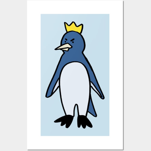 Emperor penguin cartoon Wall Art by ballooonfish